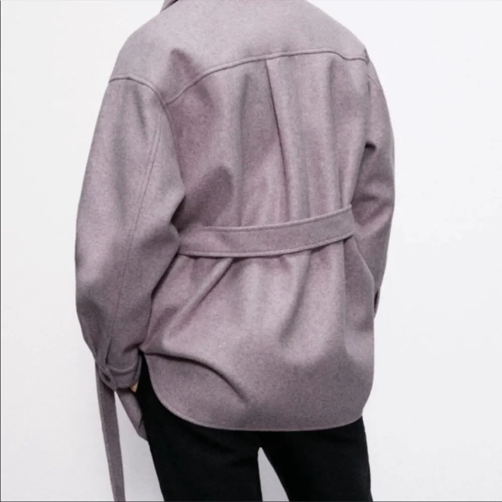Zara Oversized Overshirt Shacket - Picture 3 of 4